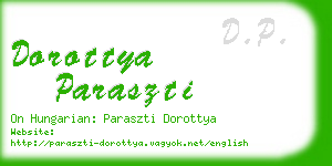 dorottya paraszti business card